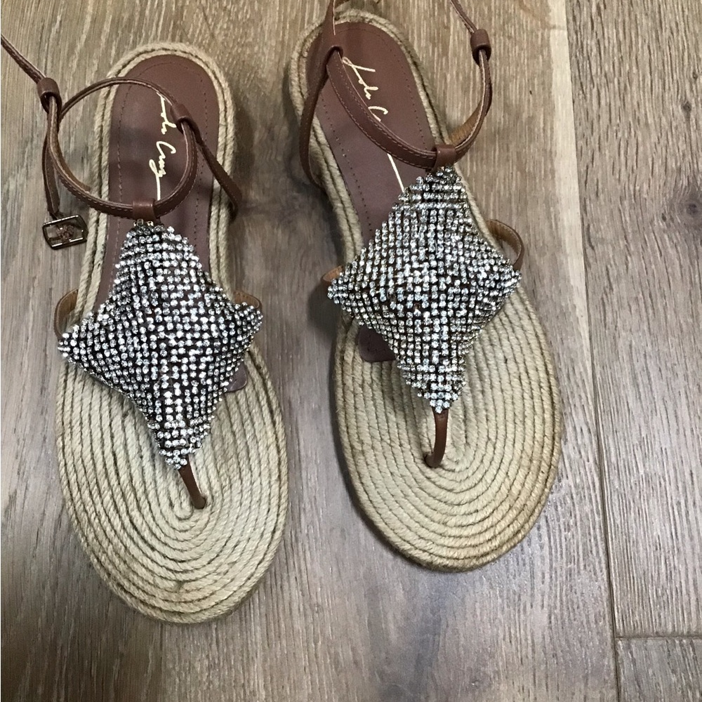 Women’s jewel embellished thong sandal